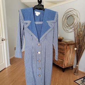 Leslie Lucks Vintage denim sailor dress. Size 4